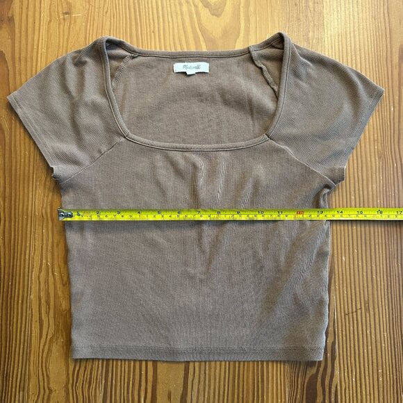 Madwell - Supima® Rib Square-Neck Tee - Stable - M - Picture 5 of 7